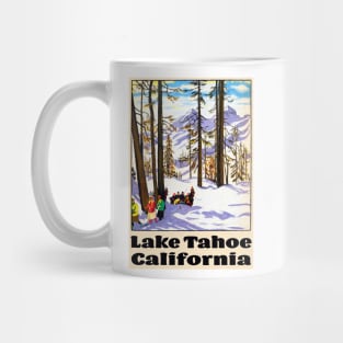 Ski Lake Tahoe Vintage California Skiing Mug